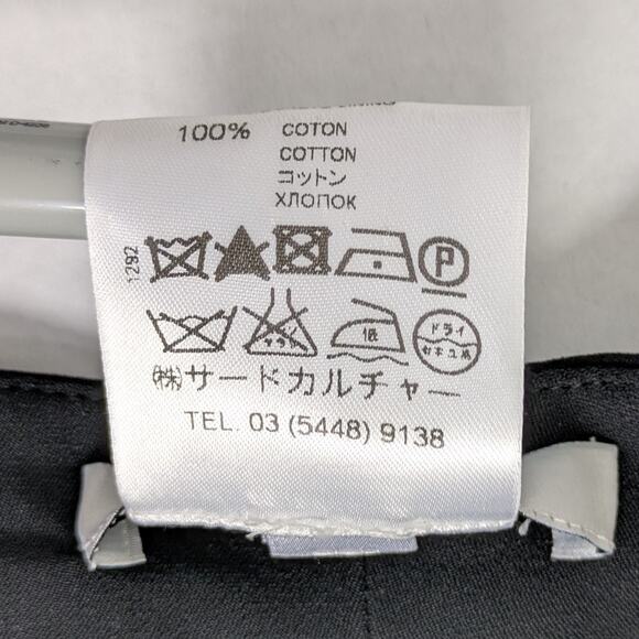 GIVENCHY Dropped Crotch Pants Women's S 38 Black Viscose Pleated Avant Garde - Picture 9 of 10